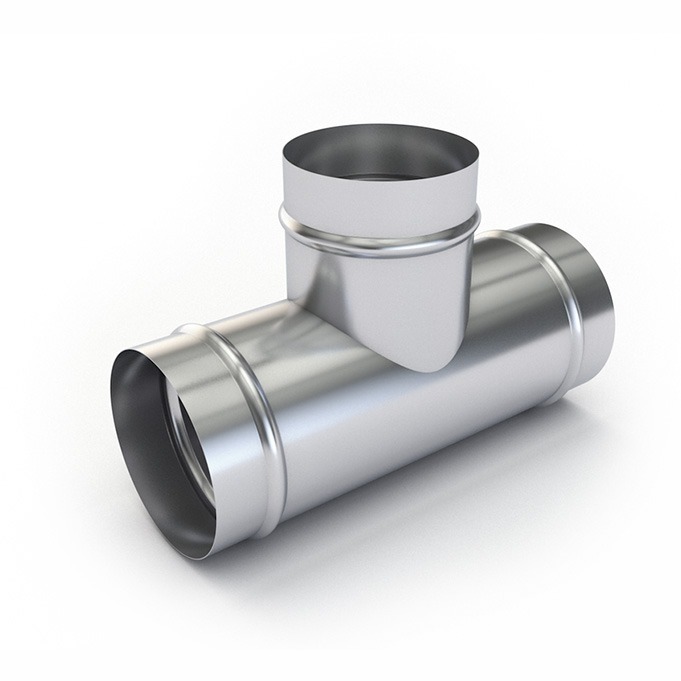 Тройник круглый из оц. стали Тройник круглый из оц. стали